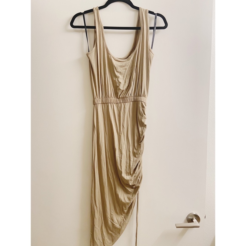 Bebe high low draw string dress